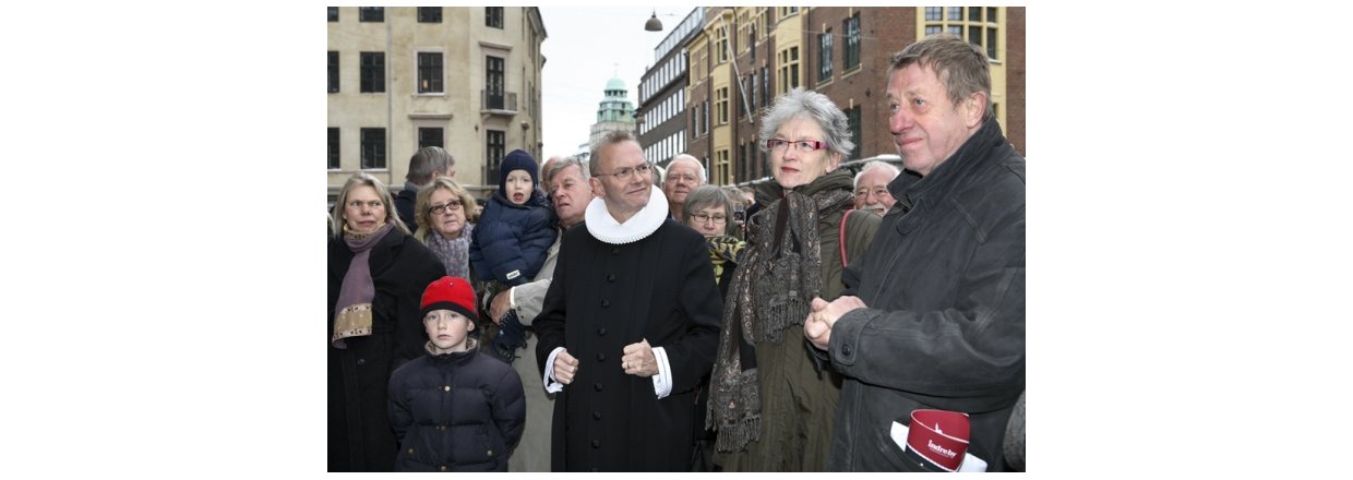 Afslring af den nye Kong David statue ved Vor Frue Kirke frste sndag i advent.