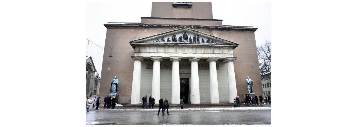 Afslring af den nye Kong David statue ved Vor Frue Kirke frste sndag i advent.