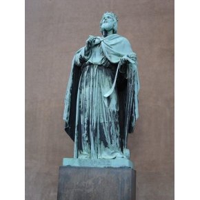 Den gamle stj�lne Kong David statue