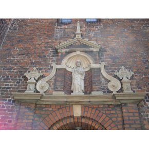 Sct. Nicolaj Kirke, afrensning af sandsten med laser